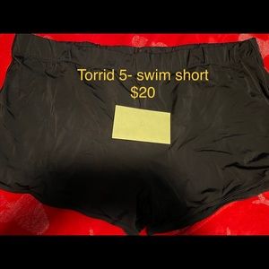 Torrid swim shorts size 5